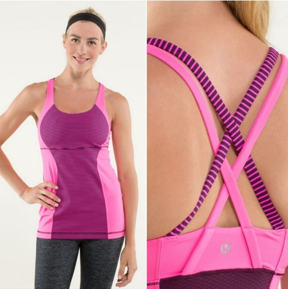Lululemon Energy Tank Raspberry - Picture 1 of 10